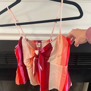 Billabong Striped Crop Tank - Medium